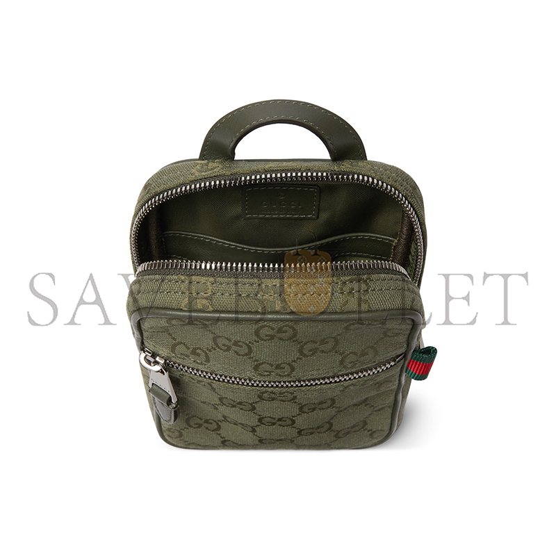GUCCI GG CANVAS MINI SLINGBAG ‎834258 (12.5*17.5*4cm)